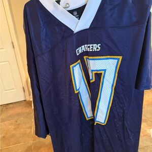 Reebok Navy and White NFL Jersey